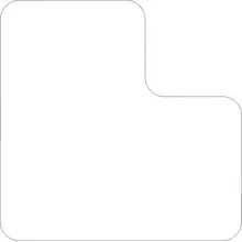 Selbstklebende Palettenplatzmarkierung WT-7110, Form 