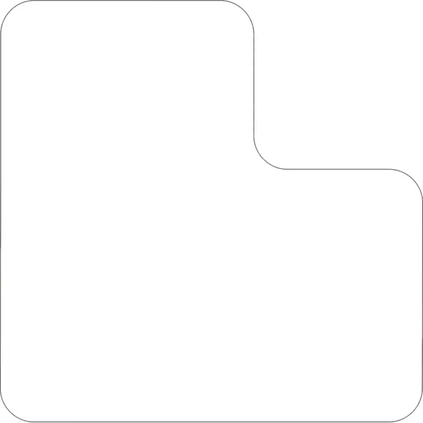 Selbstklebende Palettenplatzmarkierung WT-7110, Form ''L'' – Polycarbonat, weiß, 125×125×75 mm, 25er-Pack