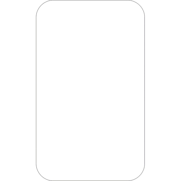 Selbstklebende Palettenplatzmarkierung WT-7110, Form ''Rechteck'' – Polycarbonat, weiß, 125×75 mm, 25er-Pack