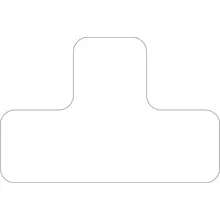 Selbstklebende Palettenplatzmarkierung WT-7110, Form 