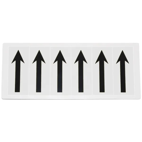 Selbstklebende Pfeile – weißer Hintergrund, 6 Zeichen auf Karte