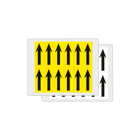 Selbstklebende Pfeile – weißer Hintergrund, 6 Zeichen auf Karte