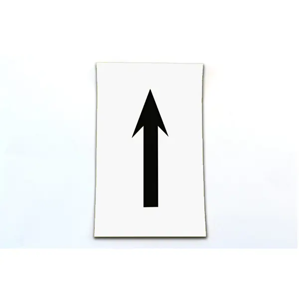 Selbstklebende Pfeile – weißer Hintergrund, 6 Zeichen auf Karte