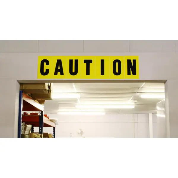 Selbstklebende Zahlen – Zeichen 0-9, gelber Hintergrund, 12 Zeichen auf Karte