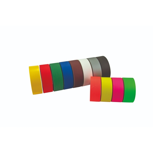 Selbstklebendes mattes Textilband WT-5562 – PE-beschichtetes Textilgewebe, weiß, 38 mm × 50 m