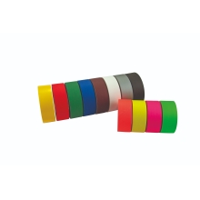 Selbstklebendes mattes Textilband WT-5562 – PE-beschichtetes Textilgewebe, weiß, 75 mm × 50 m