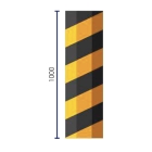 Selbstklebendes Schutzprofil aus Schaumstoff für Stahlträger–1000×150×300mm, gelb-schwarz