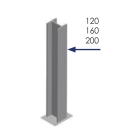 Selbstklebendes Schutzprofil aus Schaumstoff für Stahlträger–1000×400×200mm, gelb-schwarz