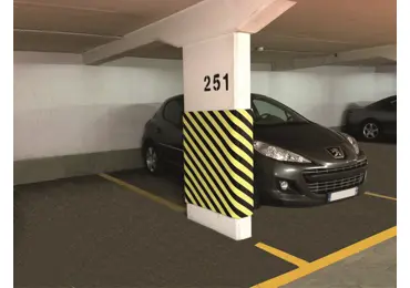 Selbstklebendes Wandschutzprofil SoftBumpers aus Schaumstoff