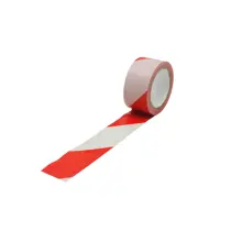 Selbstklebendes Warnband – 50 mm × 33m, rot-weiß