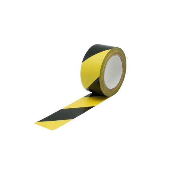 Selbstklebendes Warnband – 50mm×33 m, gelb-schwarz