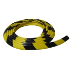 Selbstklebendes Warnschutzeckenprofil SoftBumpers aus Schaumstoff – 5000×30 mm, gelb-schwarz