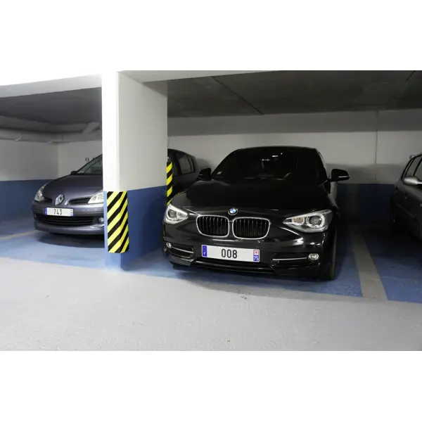 Selbstklebendes Warnschutzeckenprofil SoftBumpers aus Schaumstoff – 730×150 mm, gelb-schwarz