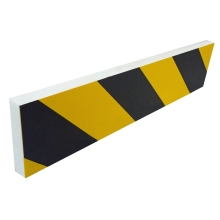 Selbstklebendes Warnschutzprofil SoftBumpers aus Schaumstoff – 350×80 mm, gelb-schwarz
