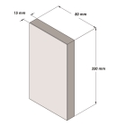 Selbstklebendes Warnschutzprofil SoftBumpers aus Schaumstoff – 350×80 mm, rot-weiß