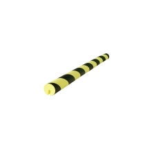 Selbstklebendes Warnschutzprofil SoftBumpers aus Schaumstoff für Stahlträger – 750× D.40 mm, gelb-schwarz