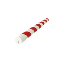 Selbstklebendes Warnschutzprofil SoftBumpers aus Schaumstoff für Stahlträger – 750×D.40 mm, rot-weiß