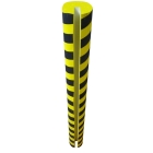 Selbstklebendes Warnschutzprofil SoftBumpers aus Schaumstoff für Stahlträger – 980× D.150 mm, gelb-schwarz