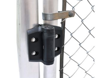 Selbstschließende Scharniere für Schutztüren für Rohre 6/4" – schwarz, Polymer, 48,3 mm, Paar