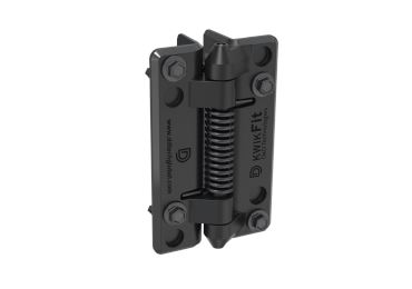 Selbstschließendes Scharnier für Tore – schwarz, Polymer, 19 mm / 20 kg, Paar