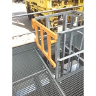 Selbstschließendes Sicherheitstor SafeGate – gelb, 690 mm