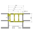 Selbstschließendes Sicherheitstor SafeGate – gelb, 690 mm