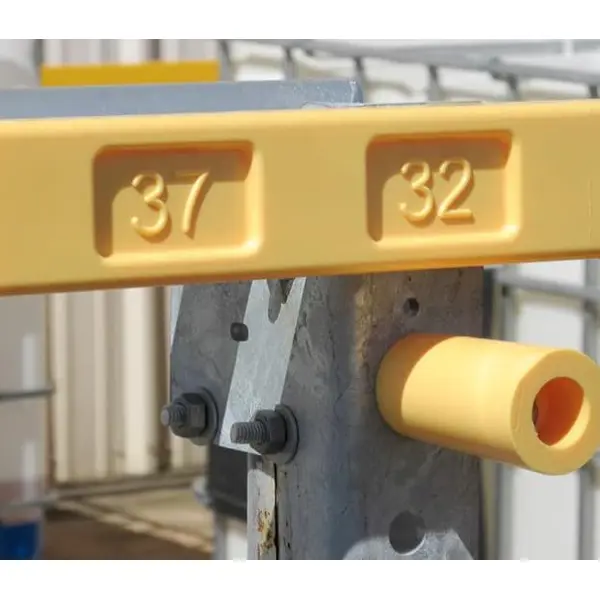 Selbstschließendes Sicherheitstor SafeGate – gelb, 950 mm