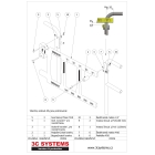 Selbstschließendes Sicherheitstor SafeGate – gelb, 950 mm
