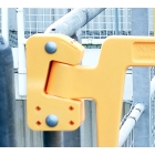 Selbstschließendes Sicherheitstor SafeGate – gelb, 950 mm