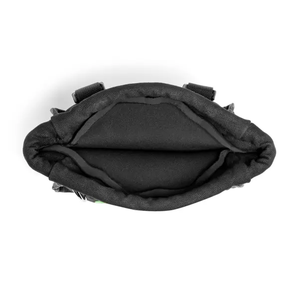 Selbstschließendes Werkzeugetui mit Tragfähigkeit 5 kg – Nylon, grün-schwarz, 250×200×100 mm