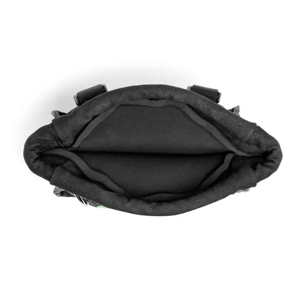 Selbstschließendes Werkzeugetui mit Tragfähigkeit 5 kg – Nylon, grün-schwarz, 250×200×100 mm