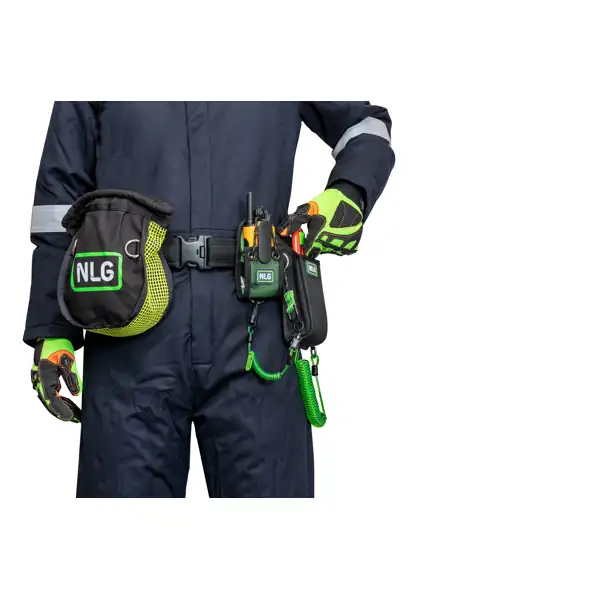 Senderetui mit 1 kg Tragfähigkeit – Nylon, grün-schwarz, 140×80×50 mm