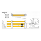 Sicherheitsabsperrung A-SAFE, iFlex Double Traffic Barrier Plus – 8,6 m