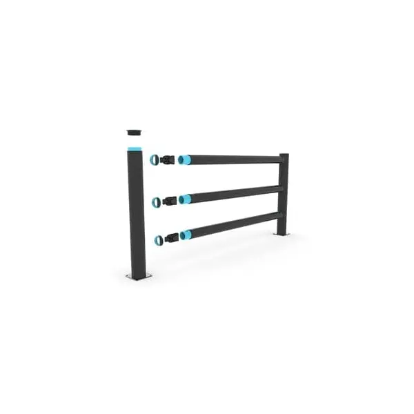 Sicherheitsabsperrung A-SAFE, iFlex Pedestrian Barrier 3-Holme für Tiefkühlbereich