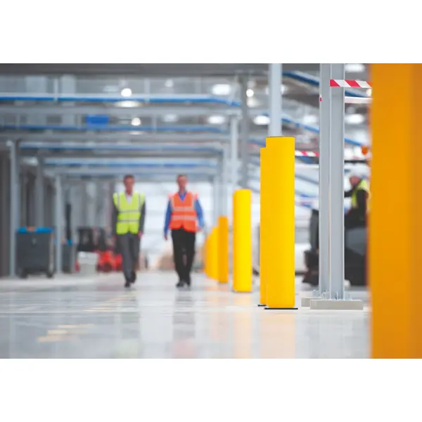 Sicherheitsabsperrung A-SAFE, iFlex Säule Bollard – gelb, h.1200 mm, D.210 mm