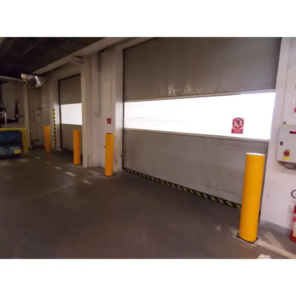 Sicherheitsabsperrung A-SAFE, iFlex Säule Bollard – gelb, h.1200 mm, D.210 mm