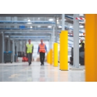 Sicherheitsabsperrung A-SAFE, iFlex Säule Bollard – gelb, H. 835 mm, D. 190 mm