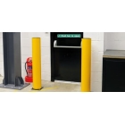 Sicherheitsabsperrung A-SAFE, iFlex Säule Bollard – gelb, H. 835 mm, D. 190 mm
