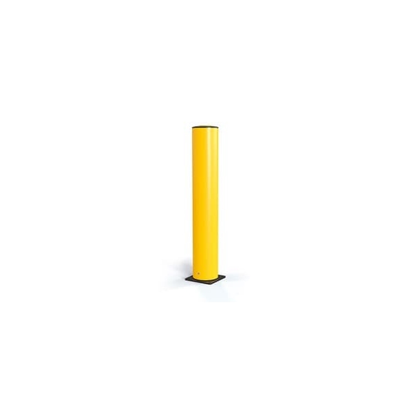Sicherheitsabsperrung A-SAFE, iFlex Säule Bollard – gelb, H. 835 mm, D. 210 mm