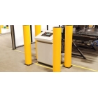 Sicherheitsabsperrung A-SAFE, iFlex Säule Bollard – gelb, H. 835 mm, D. 210 mm