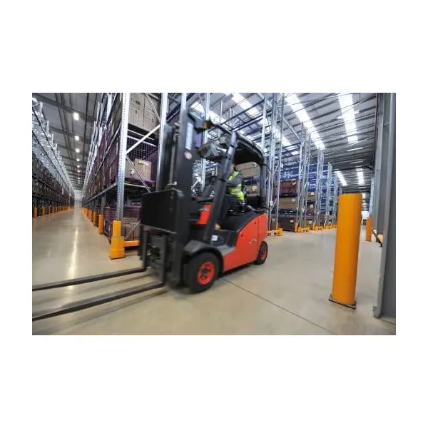 Sicherheitsabsperrung A-SAFE, iFlex Säule Bollard – gelb, h.835 mm, D.210 mm