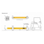Sicherheitsabsperrung A-SAFE, iFlex Single Traffic Barrier – 9,8 m
