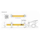 Sicherheitsabsperrung A-SAFE, iFlex Single Traffic Barrier hoch – 1,2 m
