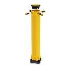 Sicherheitsabsperrung A-SAFE, Monoplex Bollard – gelb, h.1135 mm, D.130 mm, nur Innenbereich