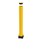 Sicherheitsabsperrung A-SAFE, Monoplex Bollard – gelb, h.1135 mm, D.130 mm, nur Innenbereich
