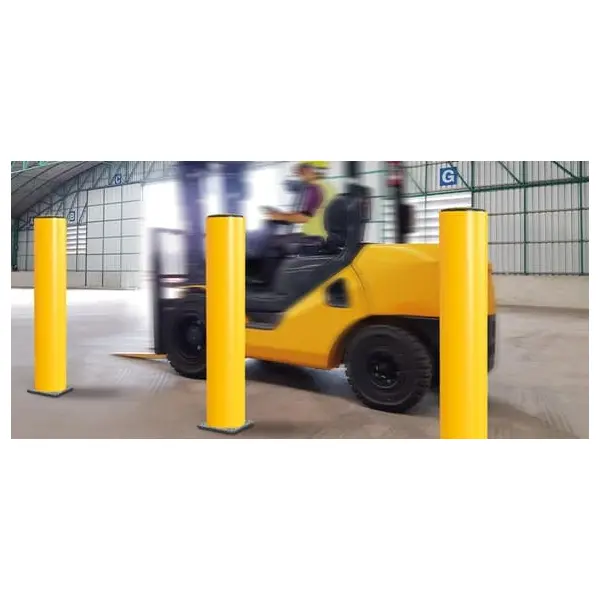 Bezpečnostná zábrana A-SAFE, nárazuodolný stĺp HeavyDuty Bollard – žltá, v. 1200 mm, pr. 210 mm