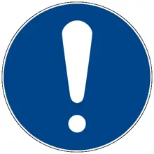 Sicherheitsbefehlkennzeichnung, Allgemeine Befehlskennzeichnung – Antirutsch-PVC, D. 400 mm