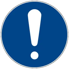 Sicherheitsbefehlkennzeichnung, Allgemeine Befehlskennzeichnung – Antirutsch-PVC, D. 600 mm