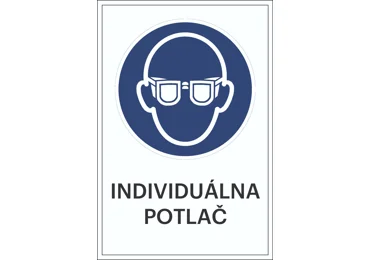 Sicherheitsbefehlkennzeichnung, Augenschutz benutzen + individueller Text