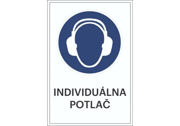 Sicherheitsbefehlkennzeichnung – Gehörschutz benutzen + individueller Text